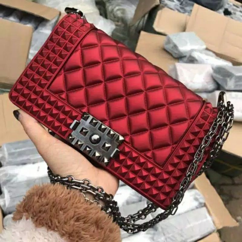 COD TAS SELEMPANG IMPORT MERAH