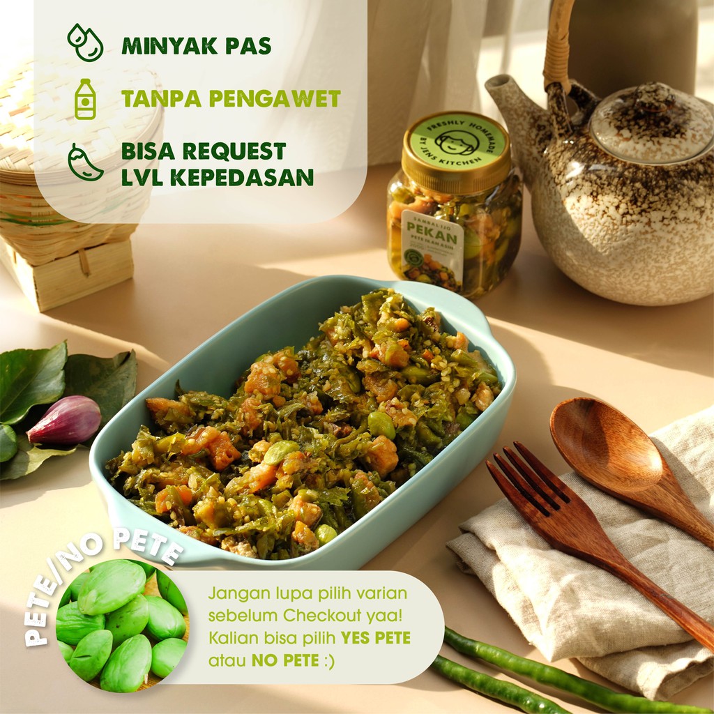 

Sambal Ikan Asin (PEKAN) Pete 200G/Sambal Ikan Asin Jambal Pedas Gurih
