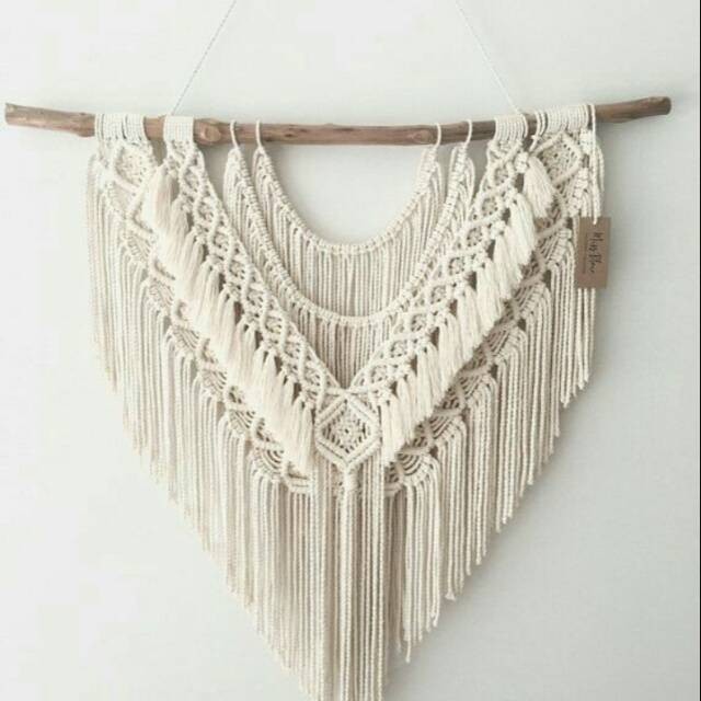 READY STOK) macrame hiasan dinding besar / macrame wall hanging/ Dekorasi rumah