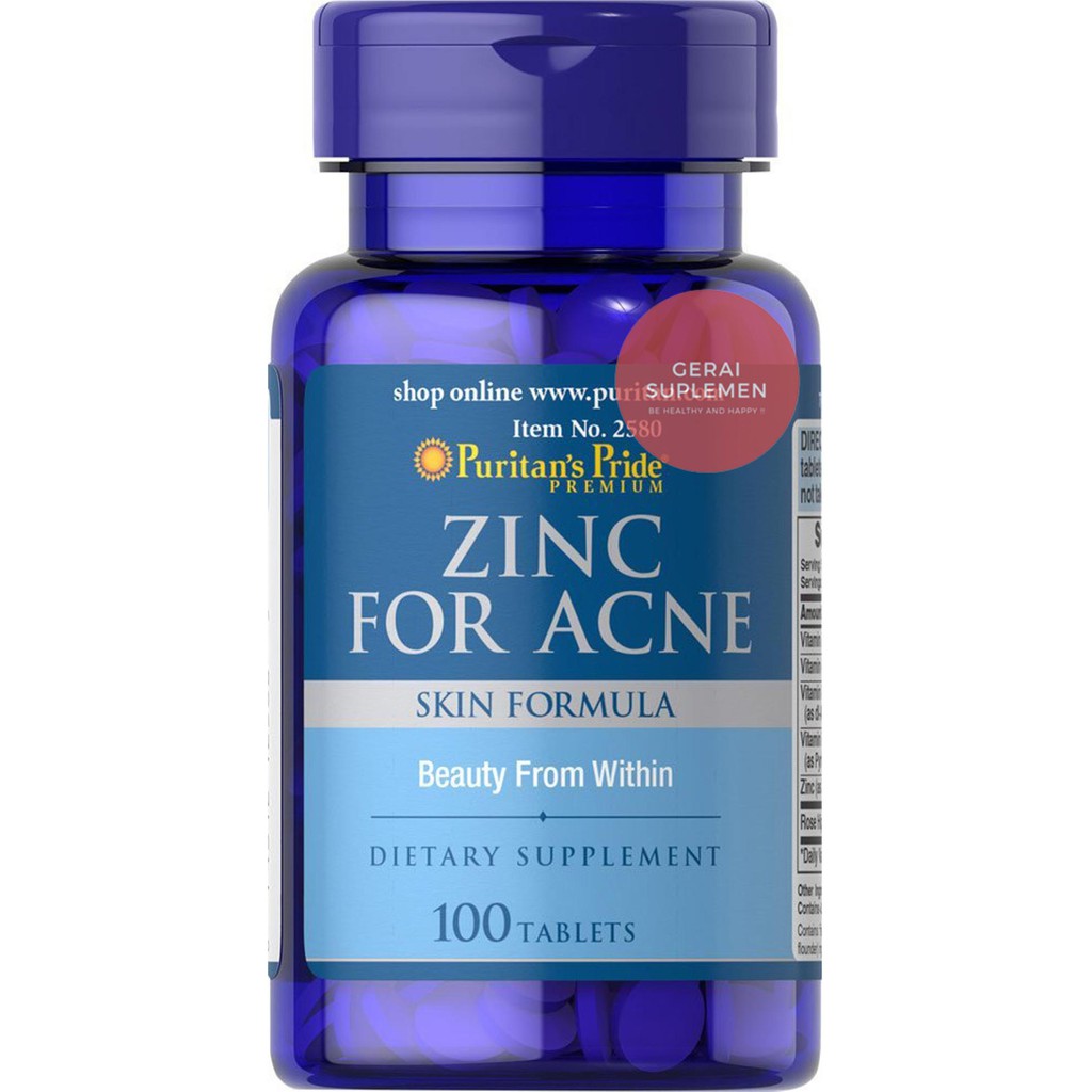 Jual Zinc For Acne Kulit Sehat Bebas Jerawat Diskon Indonesia