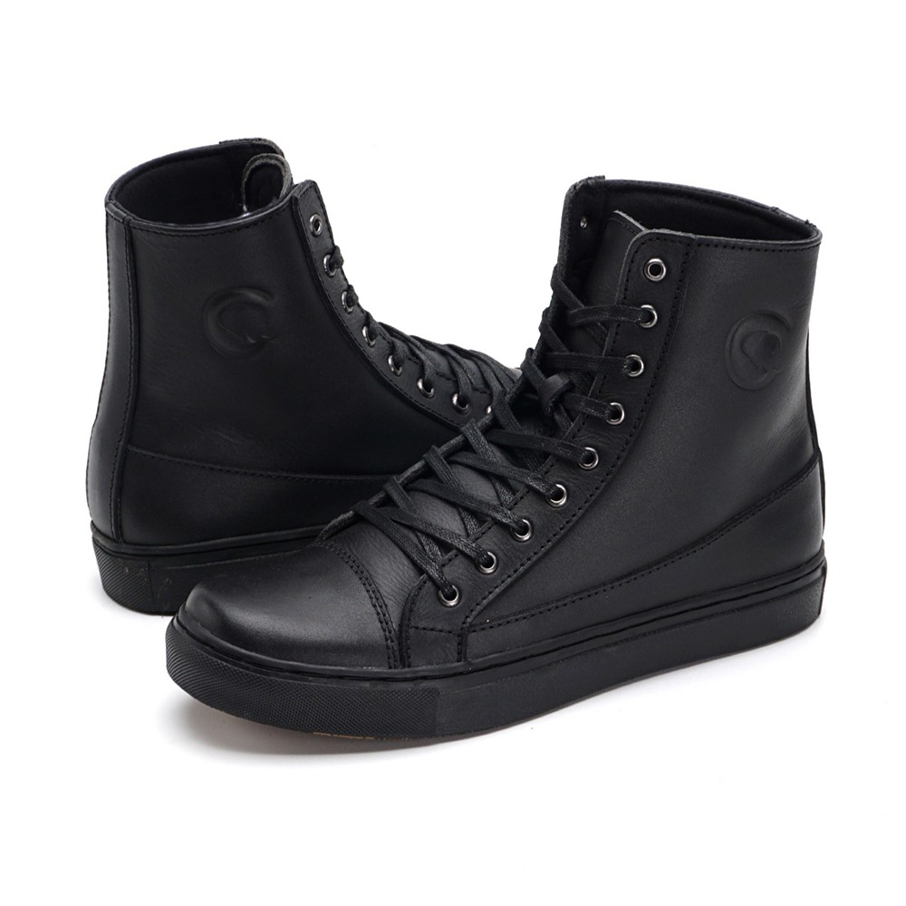 VALDEMAR FULL BLACK (KULIT ASLI) |ManNeedMe x Greata| Sepatu Boots Pria Casual Boot ORIGINAL