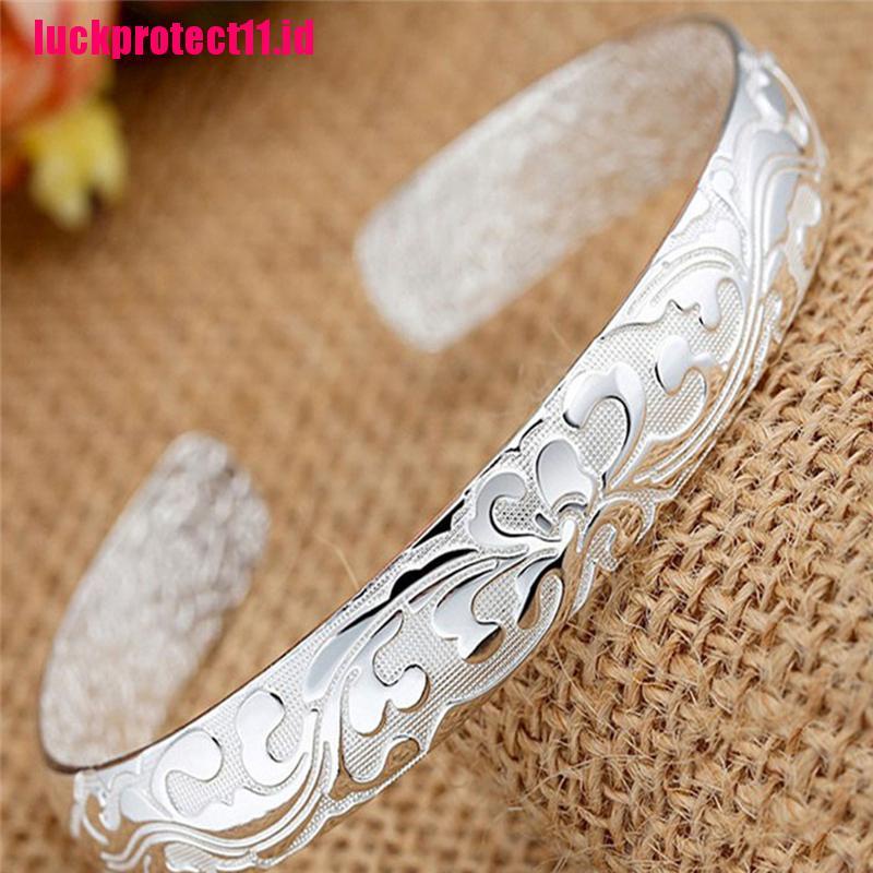 (LUCK) Gelang Tangan Lapis Silver Untuk Wanita