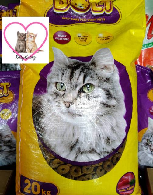 Makanan Kucing BOLT TUNA SALMON 20KG TERMURAH