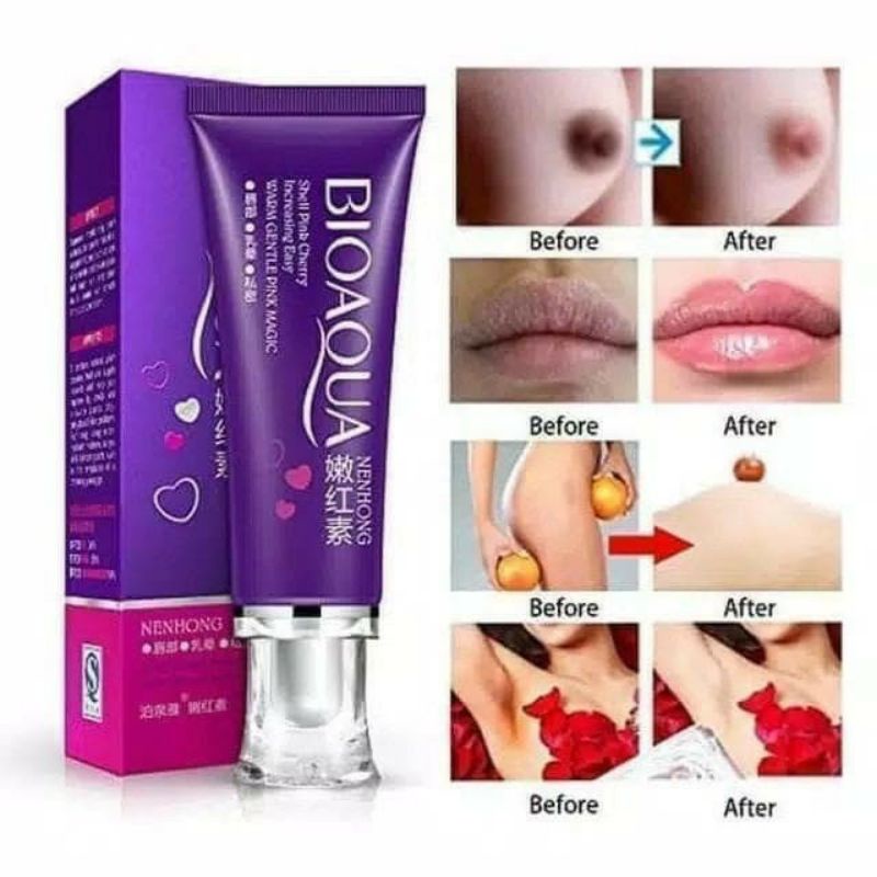 BIOAQUA CREAM NENHONG MAGIC LIPS Pencerah Ketiak Paha Pemerah Puting