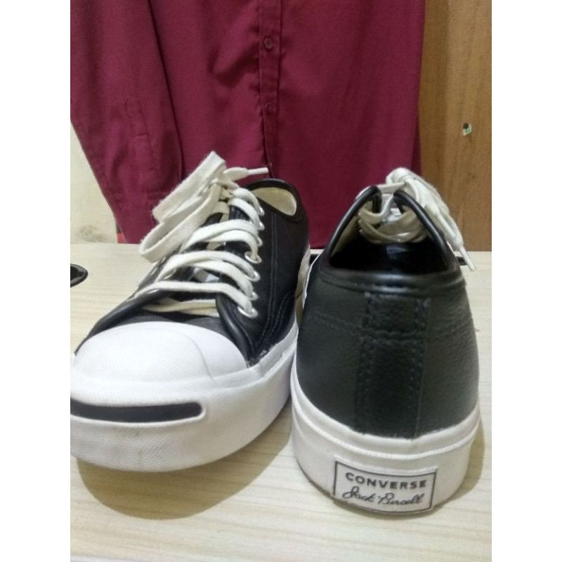 Converse Jack Purcell leather ox black white 161639C