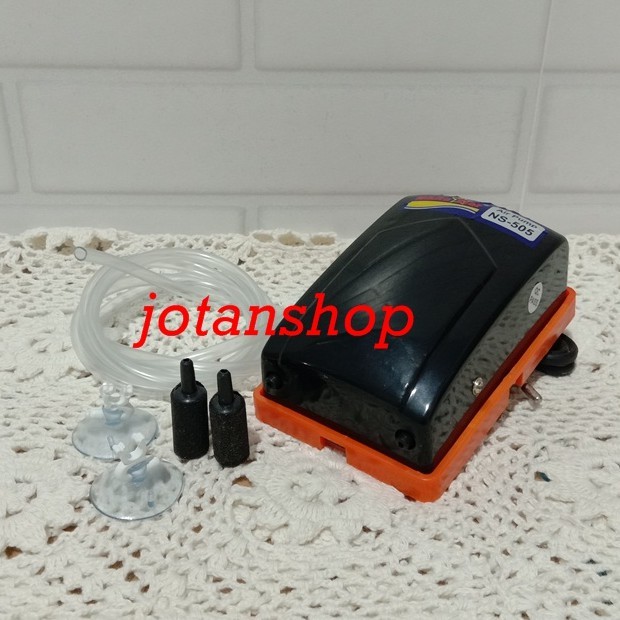 PAKET 2 lubang lobang mesin pompa aerator gelembung udara aquarium aquascape