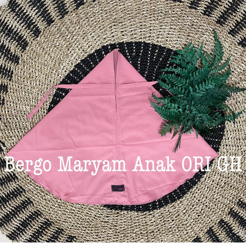 JILBAB BERGO MARYAM TALI ANAK CRINKLE/DIAMOND