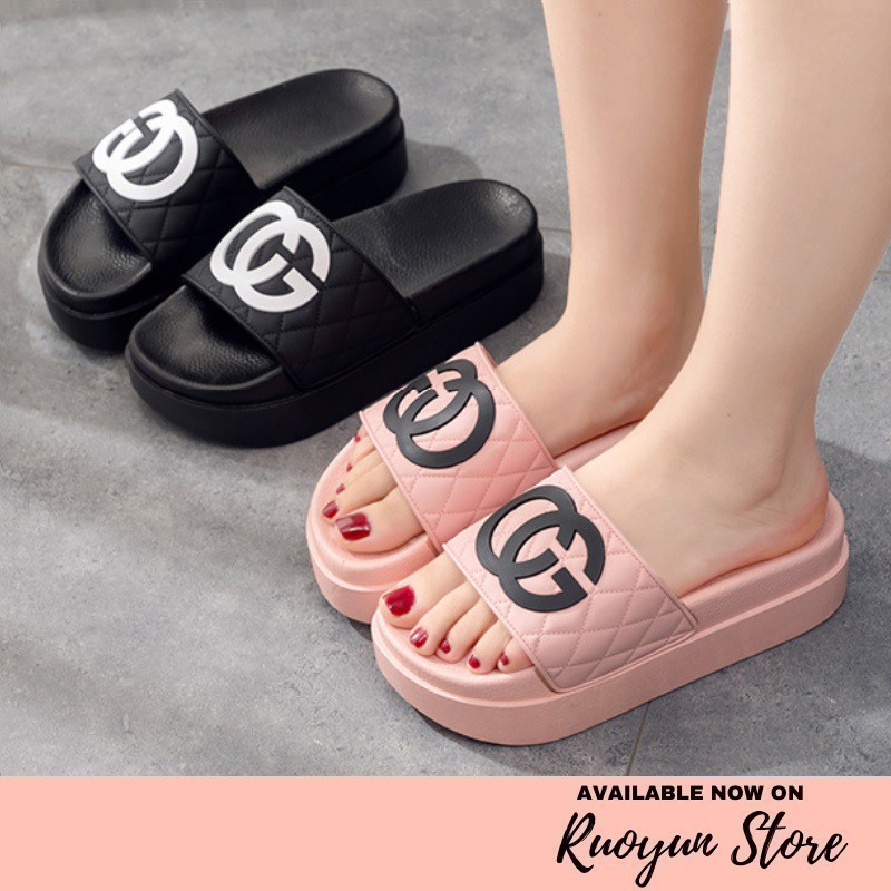 RYX - Caged Rhinestone Sandal Wedges Trendy Fashion Casual - Ori Import