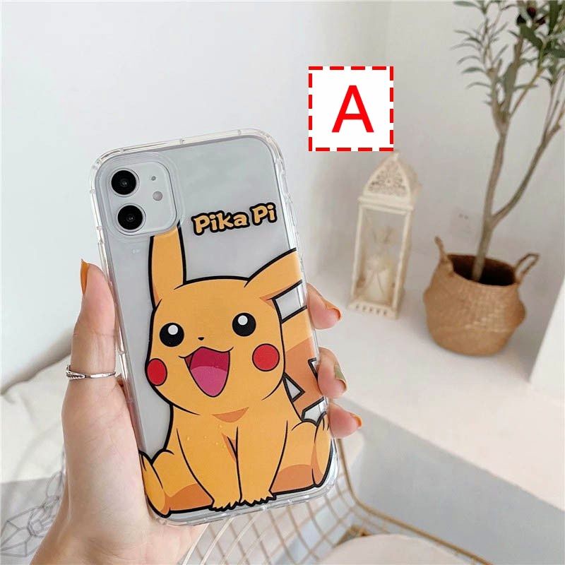 Case iPhone 13 / Pro / Max / Mini Pokemon Pikachu Soft Casing Bening