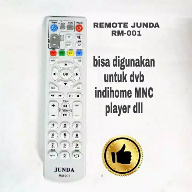 Remot Remote Receiver STB USEE TV Indihome Speedy TV ZTE Junda RM-001