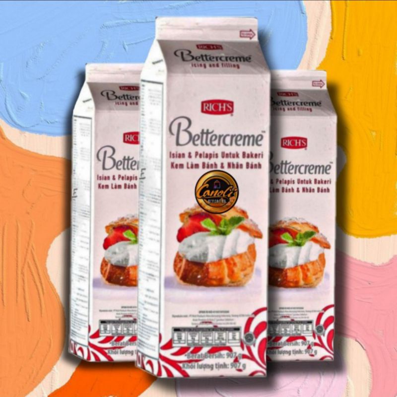 

rich's bettercreme 907 gram/richs icing filling 907 gr