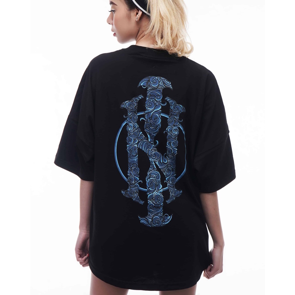 kaos oversize Hits Insane Logo Biru combet 24sl insane wardrobe