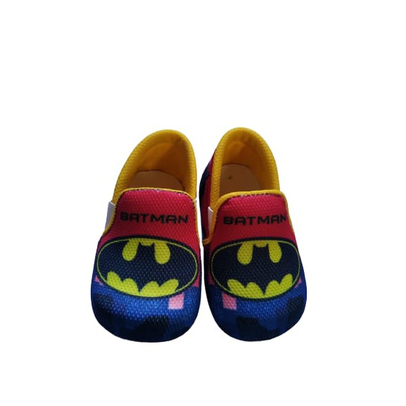 NEW ITEM BABY SHOES SLIP ON ANAK LAKI-LAKI BATMAN PRINT 0-12 BLN