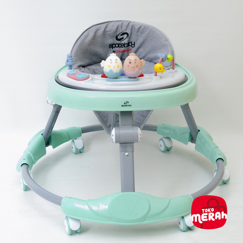 Baby Walker Wolker Roda Dorongan Bayi Belajar Jalan Anak Apolo Kereta Bayi Belajar Jalan - Spacebaby