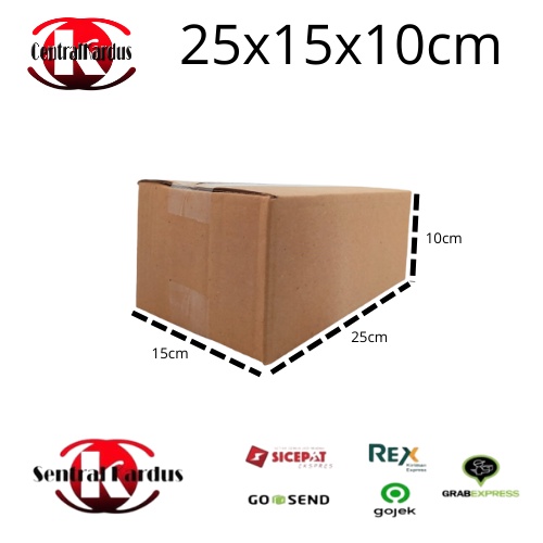 

Dus Standar (10pcs) Uk. 25x15x10cm Polos Single Wall