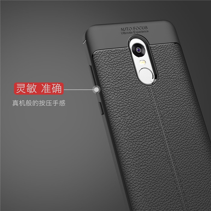 Case Softcase Leather Auto Focus For Xiaomi Redmi Note 4X Autofocus Original