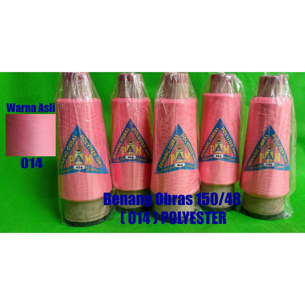 Benang Obras Warna katalog1 polyester 150/48