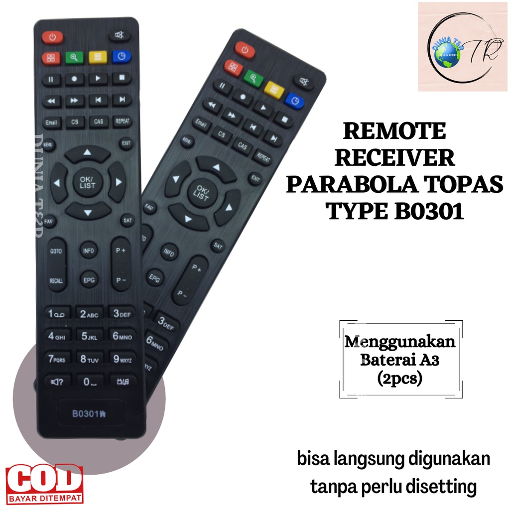 Remot / Remote Receiver Parabola TOPAS B0301 / K-vision BROMO C2000 / TOPAS / KVISION BROMO