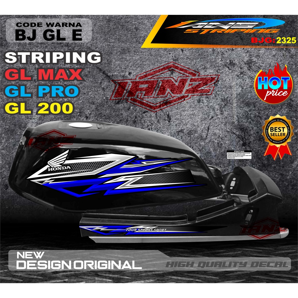 COD STRIPING GL MAX GL PRO TERBARU / VARIASI STIKER GL TERMURAH / COSTUM STRIPING GL MAX / STIKER MOTOR