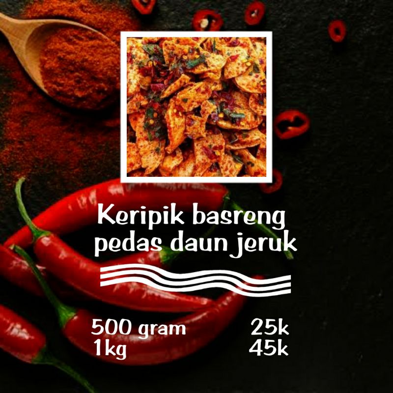 

Basreng Viral Pedas Gurih Daun Jeruk Ukuran 500 gram