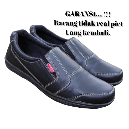 100% ASLI KULIT Sepatu Pria ORI IMPORT Casual Kulit Kerja Kantor Santai Pesta Fashion Pria