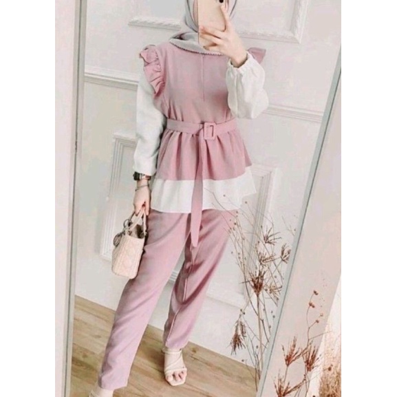 ERDE SET / ONE SET JUMBO XXL - STANDART XL  / YOSIE SET ONESET MOTIF ABSTRAK DAILY SET HOMEWEAR HOMEY SETELAN WANITA MOTIF TIE DYE   ONE SET RAYON-MALIKA DUSY XXL