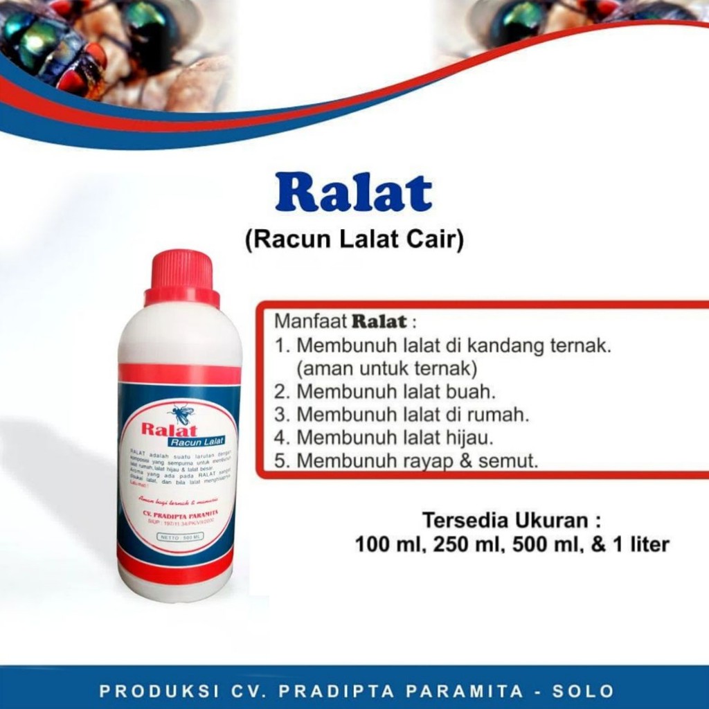 Racun Untuk Pembasmi Lalat Ralat 250ml Shopee Indonesia