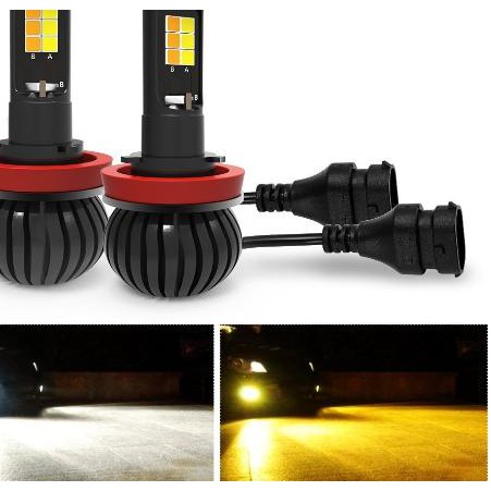 DBQ LED H11 H8 BOHLAM FOG LAMP FOGLAMP DUAL MODE 30W CREE PUTIH KUNING .