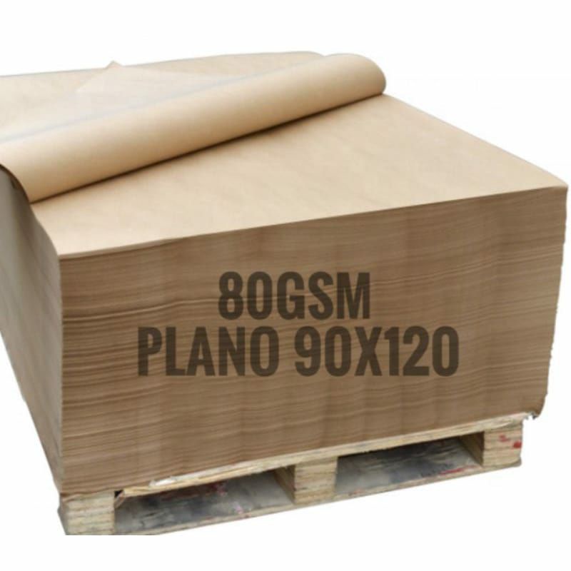 

10 Lembar Kertas Samson Coklat 80gsm, ukuran plano 90x120 kertas packing craft