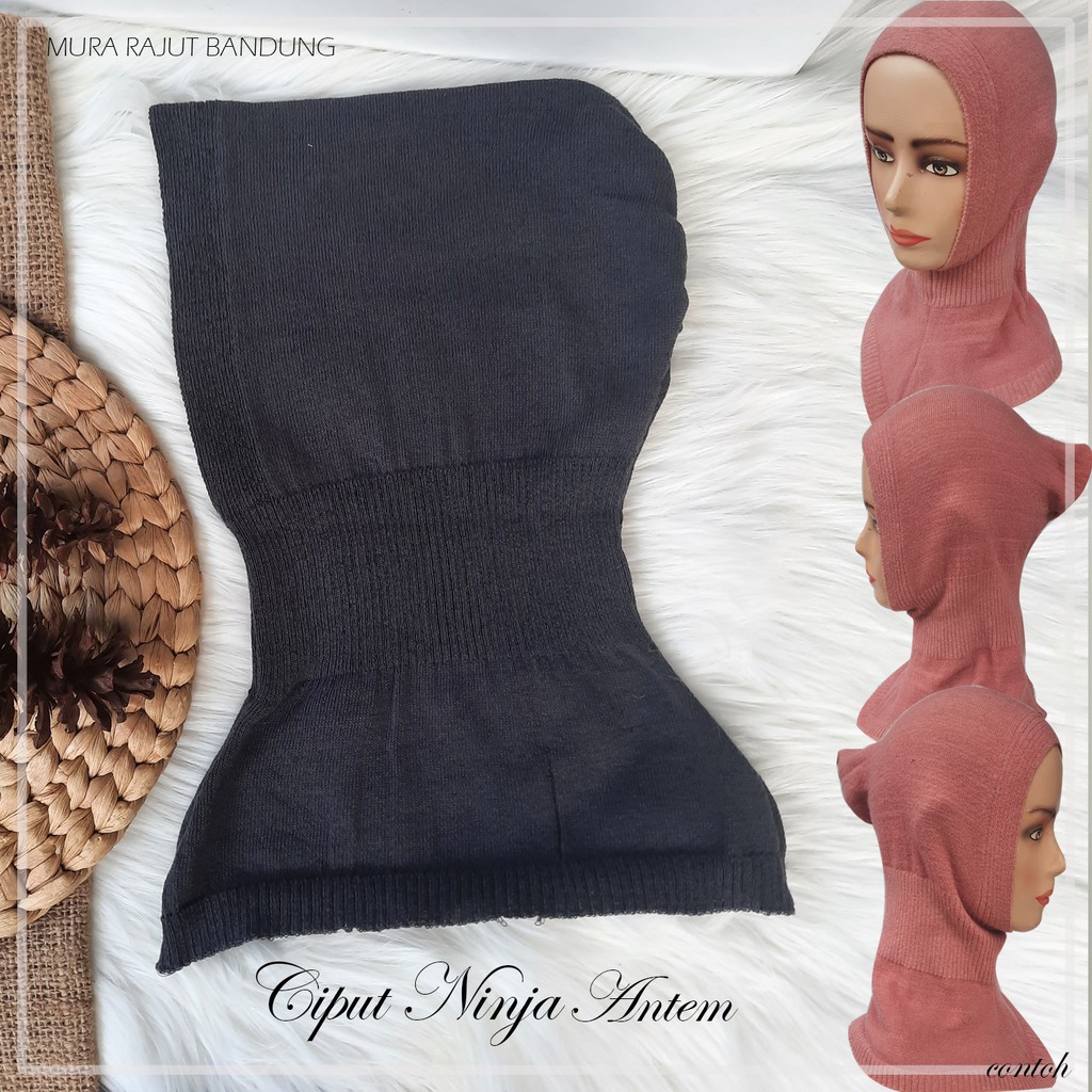 CIPUT NINJA ANTEM RAJUT DALEMAN KERUDUNG Inner Ninja Malay Premium Anti Pusing,Budeg dan Antem