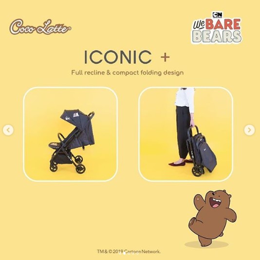 Stroller Cabin Size Kereta Dorong Bayi Cocolatte X We Bare Bears WBB-CL LT 7059 Iconic+