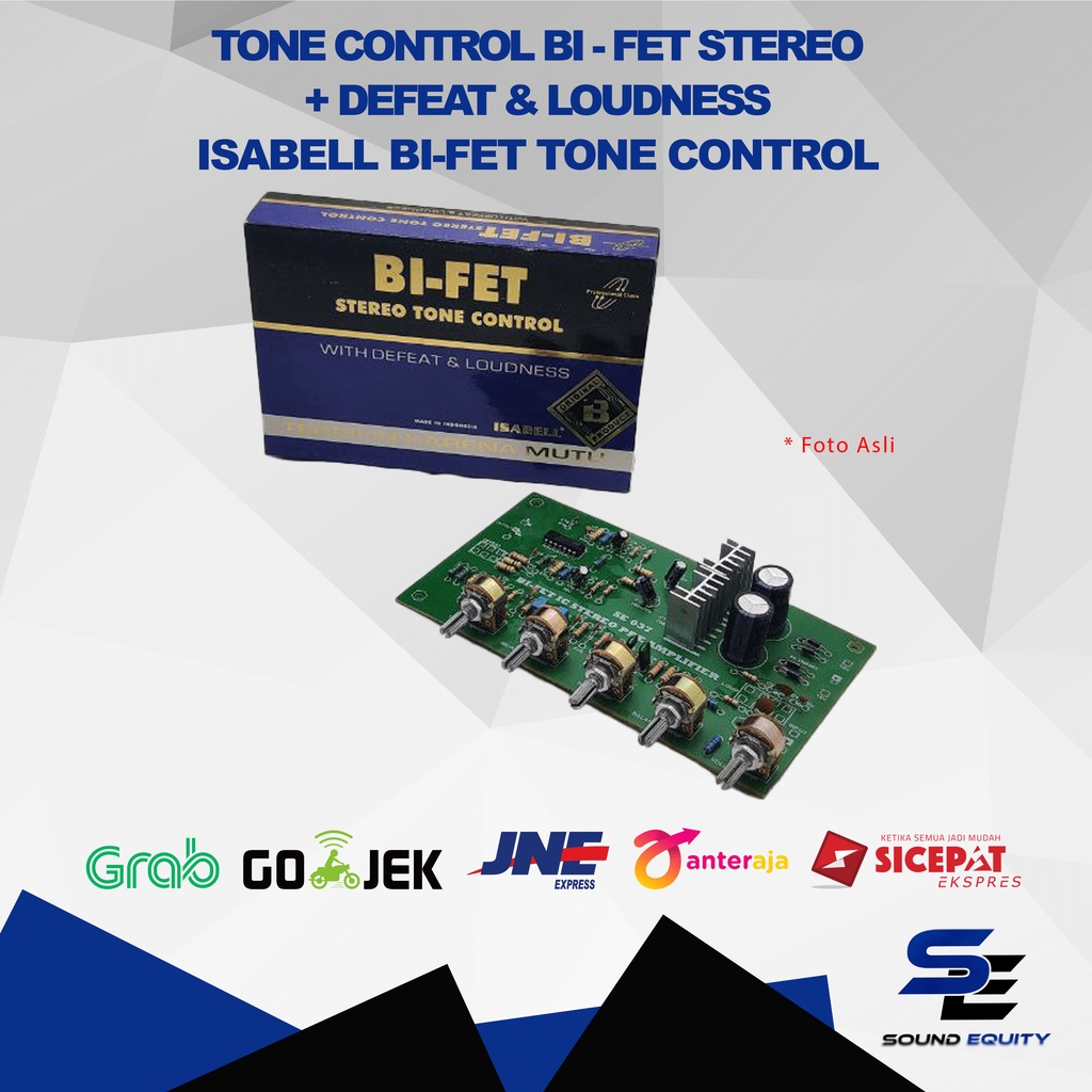 TONE CONTROL BI-FET STEREO + DEFEAT & LOUDNESS| ISABELL BI - FET
