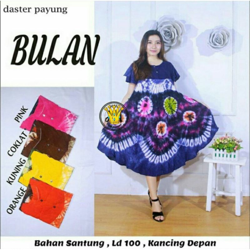 DASTER PAYUNG BULAN BUSUI BUMIL MENYUSUI BAHAN ADEM KEKINIAN DASTER TERBARU 2020 ANEKA BATIK WARNA