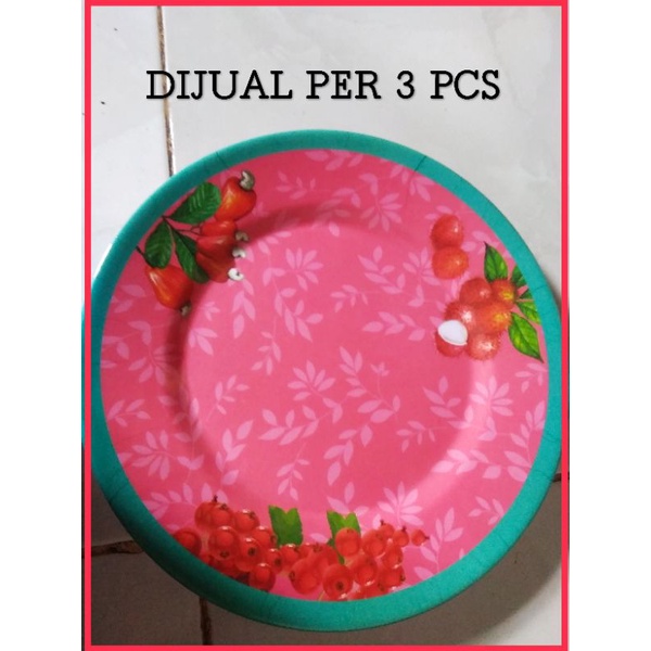 PIRING MELAMIN CEPER BULAT/ PIRING MELAMIN BESAR 10INCH/ PIRING MELAMIN MOTIF/ PIRING MELAMIN TEBAL 