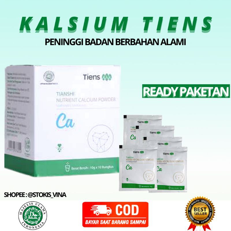 [COD] Calcium Peninggi Badan Tiens Ready Variasi Paket |COCOK Untuk Yang Mau Daftar Polisi/Tni