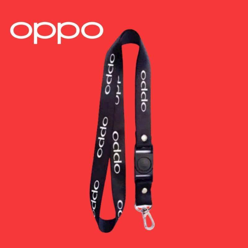 gantungan kunci lanyard logo tulisan tali lanyard OPPO HP musik ROCK METAL kartu nama untuk flashdisk id card name tag pods vape vave hp perlengkapan sekolah kantor bisa gantungan botol minum