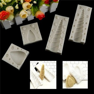 Cetakan Silikon Puding Coklat Unicorn set (7 buah)