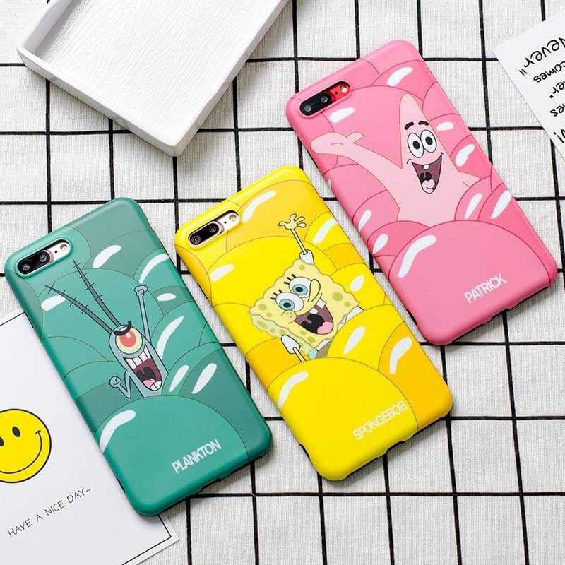 Silicon Casing Softcase Hard spongebob Vivo V3
