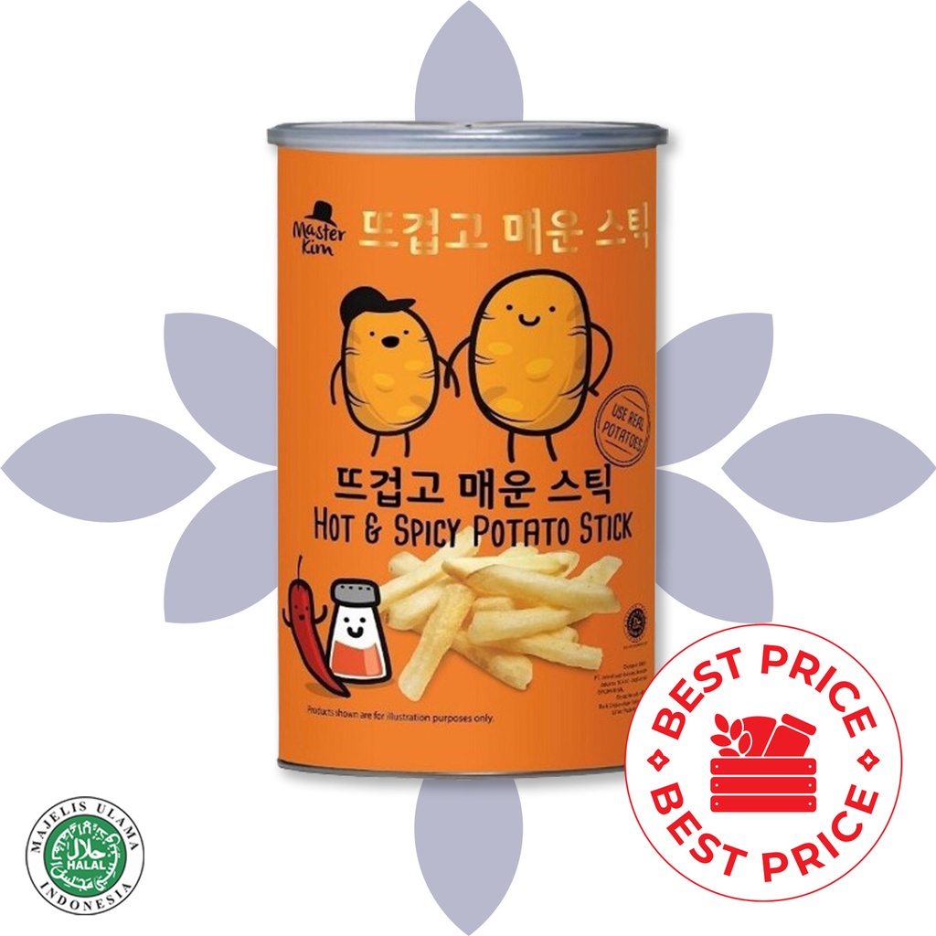 MASTER KIM - POTATO STICK HOT &amp; SPICY (KALENG TUBE) - 70 GR