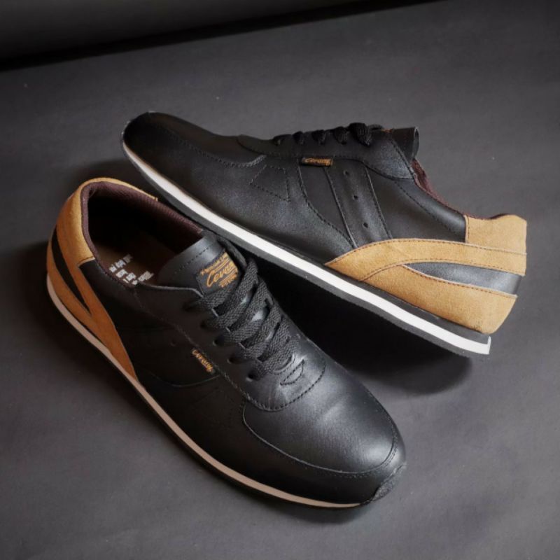 CEVANY JELLAL - Sepatu Sneakers Kulit Pria Asli Leather Sneakers Men Casual Santai Hangout