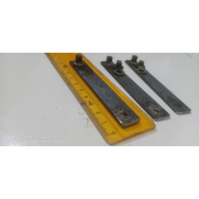 platina baja Widia 5 x5x8mm plat tebal Anti drop tebal 2mm