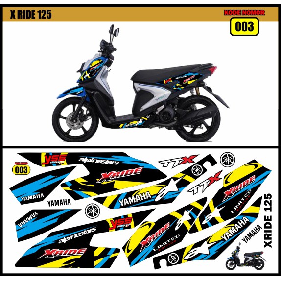 STRIPING MOTOR VARIASI YAMAHA XRIDE 125
