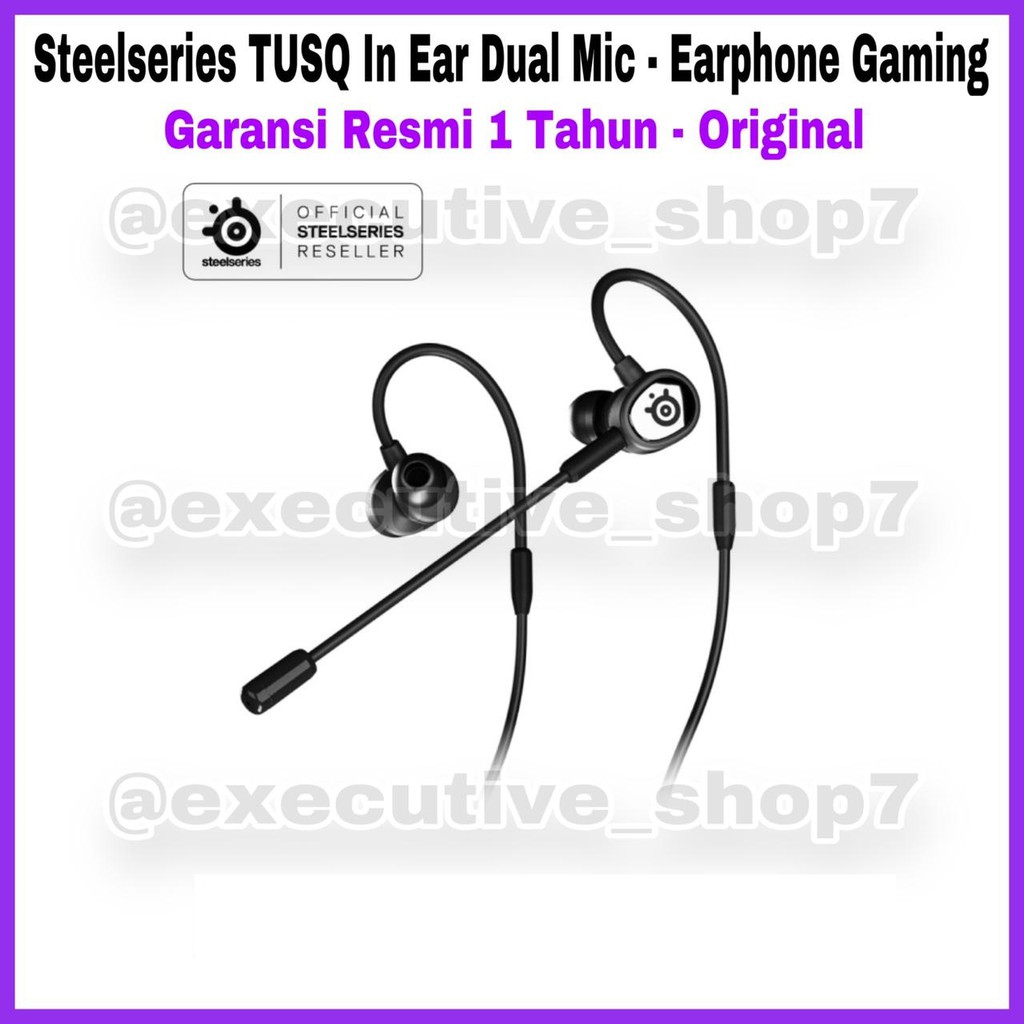 Steelseries TUSQ In Ear Dual Mic - Earphone Gaming