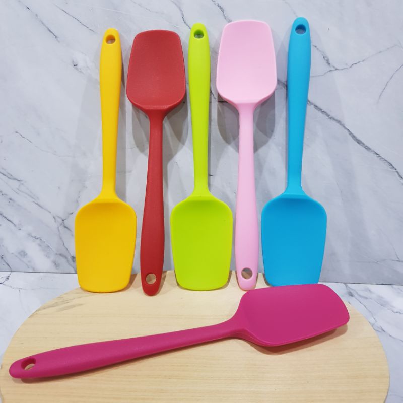 spatula silikon SEKOP 20 cm sutil silicon sodet tahan panas food grade tanpa sambungan sendok