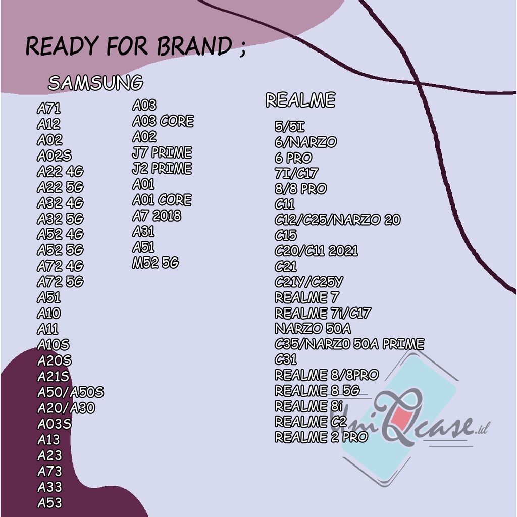 [UC314] Softcase Macaron REALME C35/C31/REALME 9 PRO 5G/50APRIME/NARZ0 50A/5/C2/C3/5 PRO/8/8PRO/8G/7/C15/C12/C11//6Pro/6/Narzo/C21/C21Y/C20/7/7i-8
