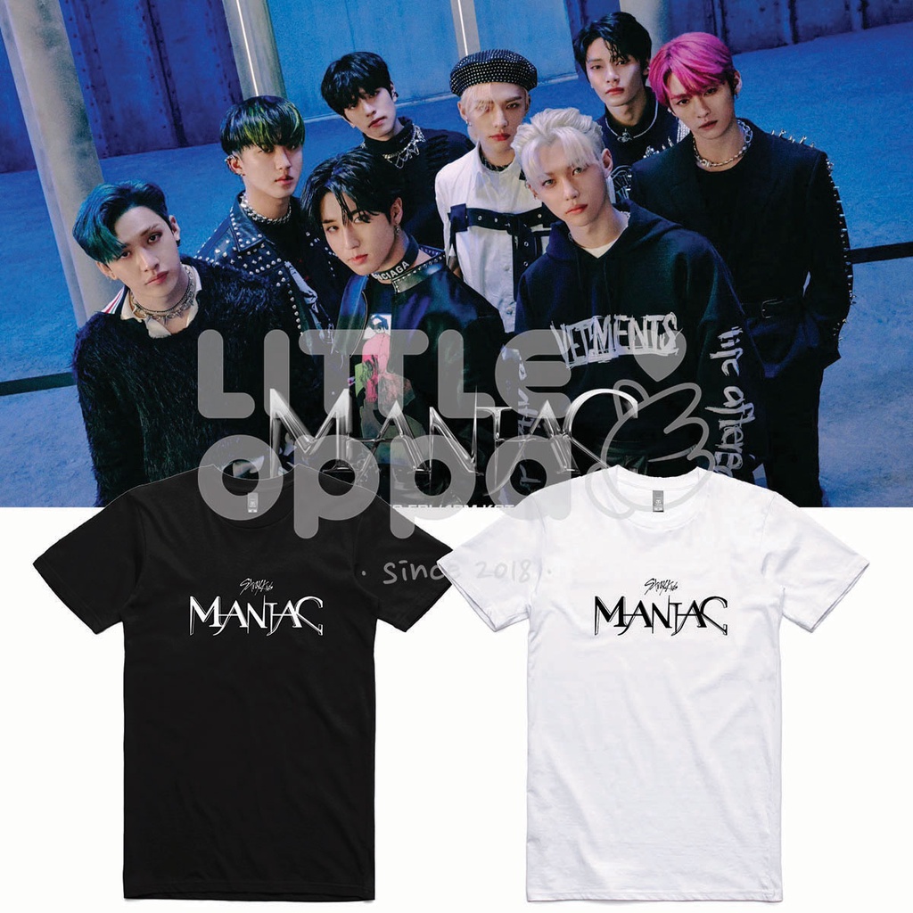 BAJU KAOS KPOP STRAY KIDS SKZ MANIAC T-SHIRT UNISEX