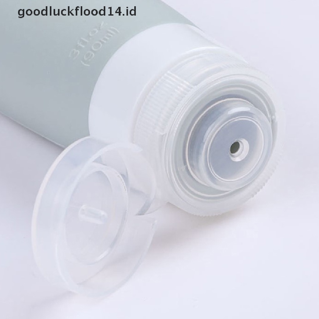 [OOID] 1pc 60/90ML Silicone Refillable Bottle Empty Travel Portable Packing Press ID