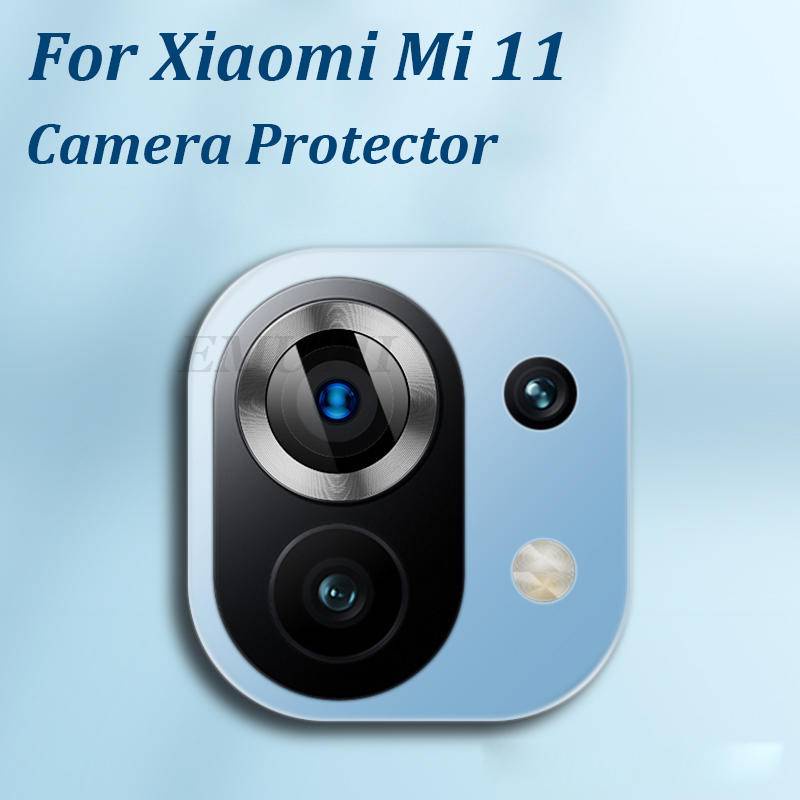 Camera Lens Cover For Xiaomi Mi 11 Glass Metal Case Camera Protector Glass Cover Xiaomi Mi 11 Mi11 Global Len Film