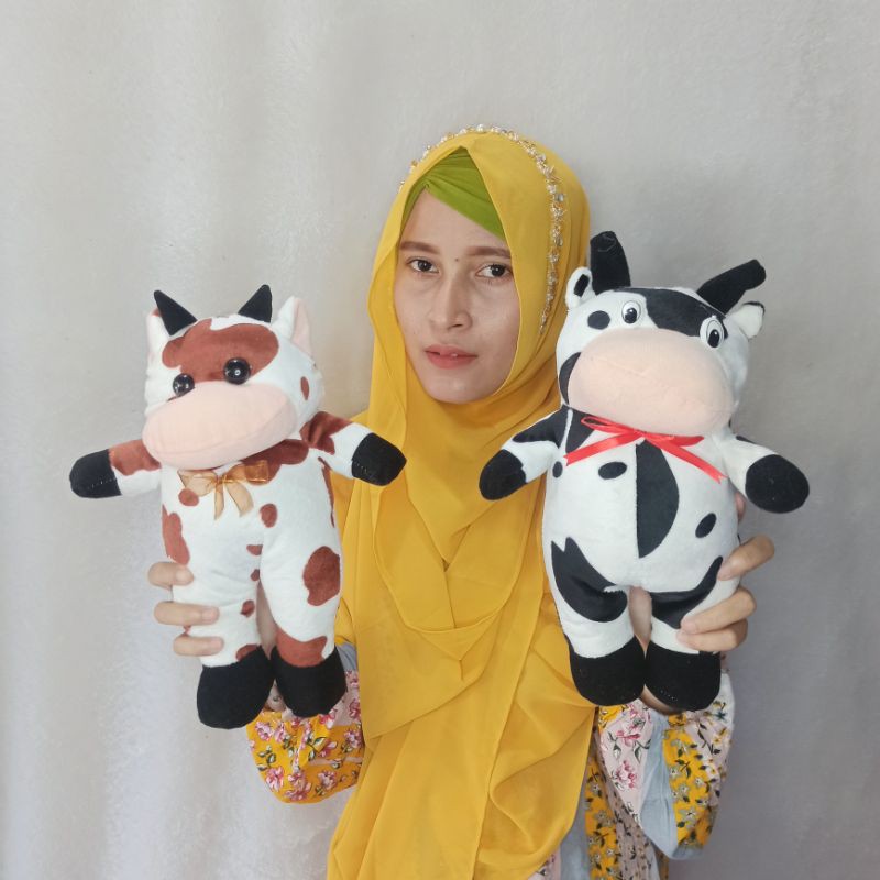 boneka sapi berdiri S mini murah 125gram