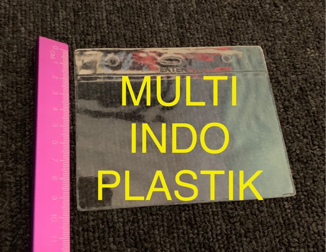 Plastik id card/kantong id card/nametag landscape/kantong id card/plastik nametag/sampul nametag